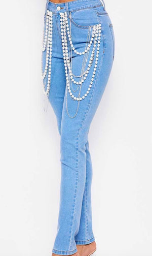 Diamond and Pearl Denim Pant